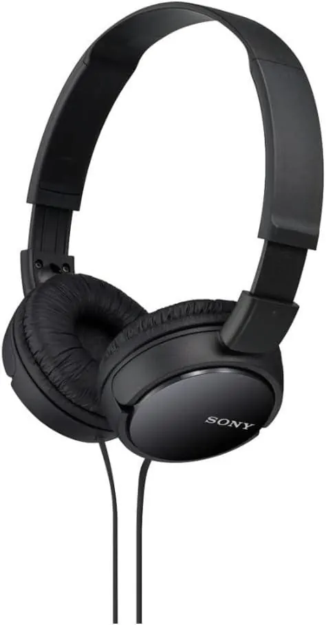 Sony MDR-ZX110 Wired On-Ear Headphones in Black