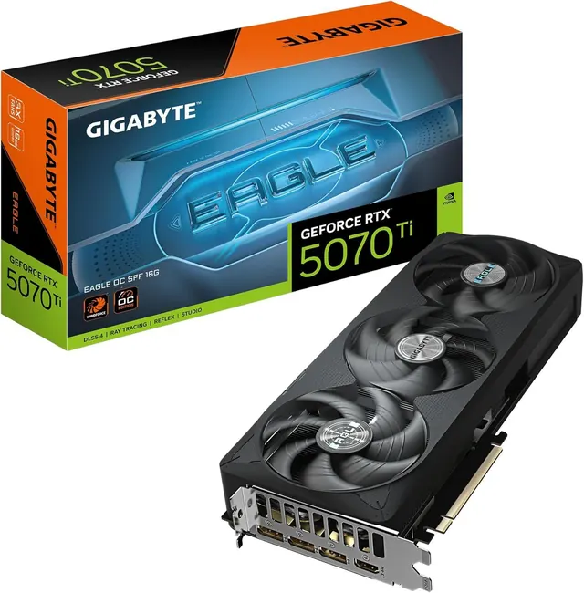 Gigabyte GeForce RTX 5070 Ti EAGLE OC SFF: 16GB GDDR7, 256-bit, GV-N507TEAGLE OC-16GD