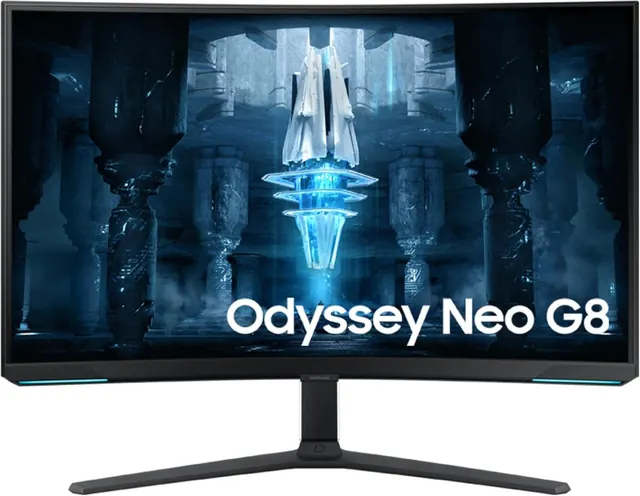 Samsung Odyssey Neo G8 G85NB: 32-inch 4K 240Hz Curved Monitor, White