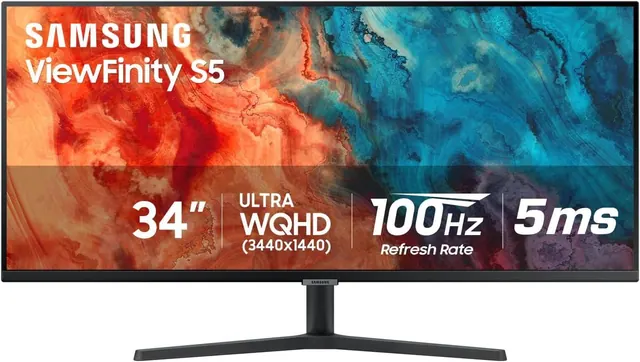 Samsung ViewFinity S50GC S34C50D: 34-inch Ultra-WQHD, 100Hz, Black