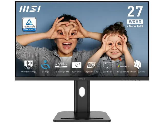 MSI PRO MP273QP: 27-inch, QHD 2560 x 1440, 100Hz, Black