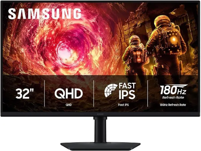 Samsung Odyssey G5 G50F: 32-inch QHD, 180Hz, Fast IPS, Black