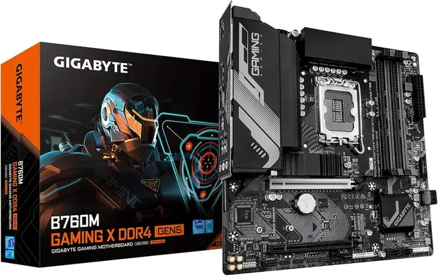 Gigabyte B760M GAMING X DDR4 GEN5: DDR4, PCIe 5.0 x16, 2x PCIe 4.0 M.2, 2.5GbE LAN
