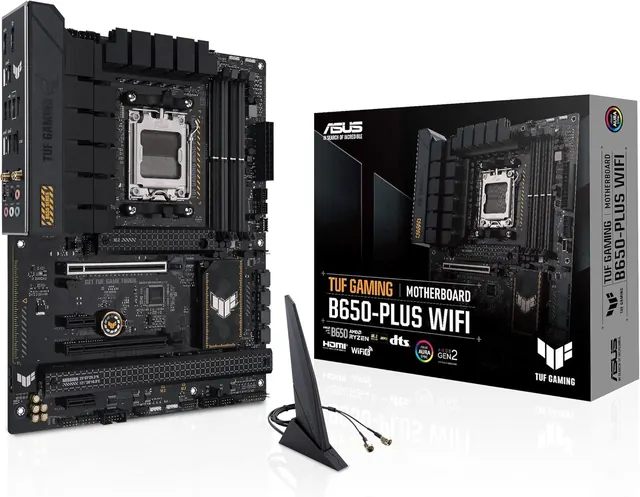 ASUS TUF GAMING B650-PLUS WIFI: AM5, ATX, WiFi 6/6E, PCIe 5.0 M.2