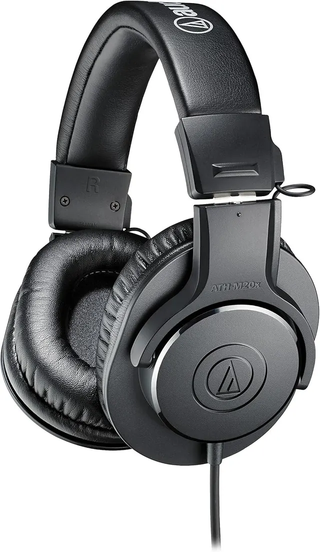Audio-Technica ATH-M20x Professional Studio Monitor Headphones with 40 mm Drivers