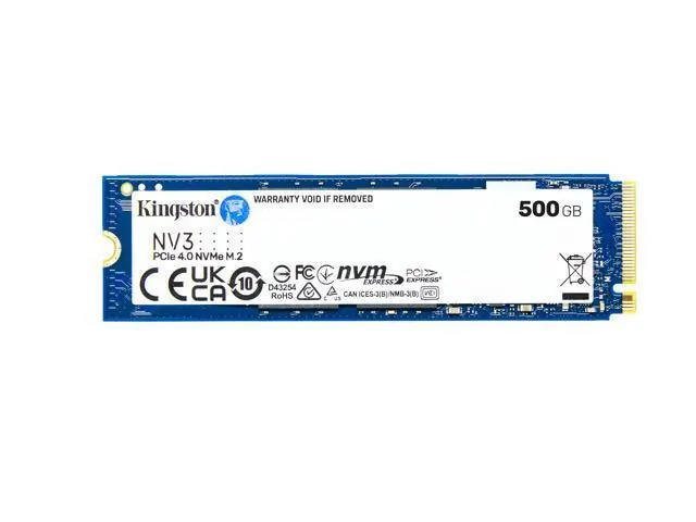 Kingston NV3: 500GB, M.2 2280, PCIe 4.0 x4 NVMe SSD
