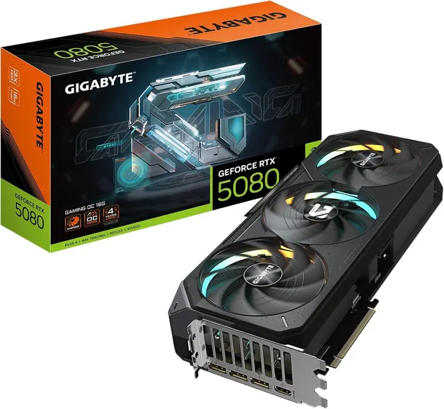 Gigabyte GeForce RTX 5080 GAMING OC: 16GB GDDR7, PCIe 5.0, GV-N5080GAMING OC-16GD