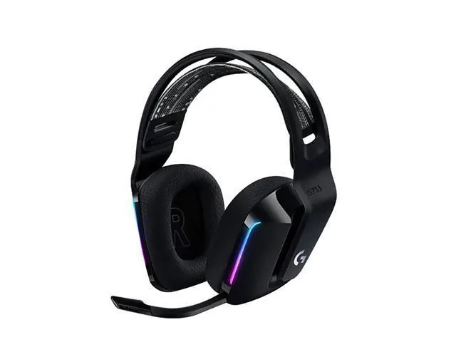 Logitech G733 Black Wireless Over-the-Ear Gaming Headset with LIGHTSPEED Wireless