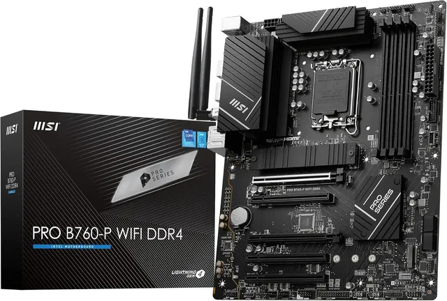MSI PRO B760-P WiFi DDR4: ATX, Wi-Fi, 4x DDR4 up to 128GB