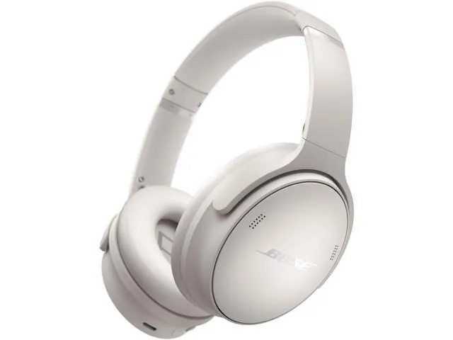 Bose QuietComfort Headphones - Wireless Bluetooth, Noise Cancelling, USB-C, White Smoke