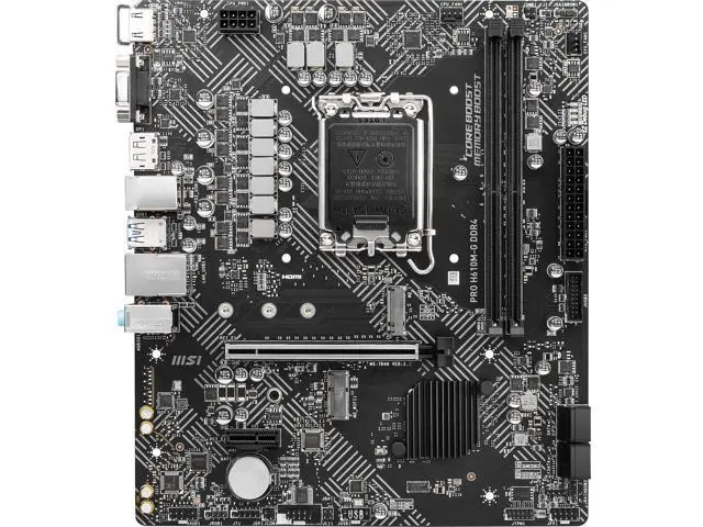 MSI PRO H610M-G DDR4: LGA 1700, Micro ATX, DDR4, Intel H610