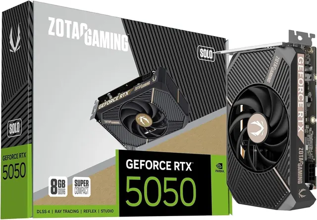 Zotac GeForce RTX 5050 SOLO: 8GB, NVIDIA GeForce RTX 5050
