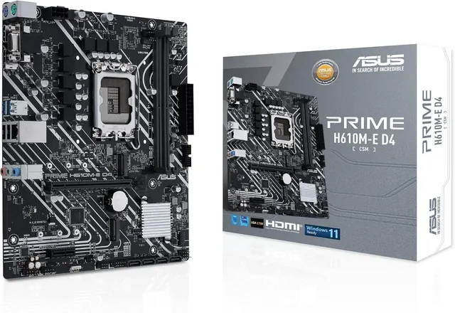 ASUS PRIME H610I-PLUS D4-CSM: Mini-ITX, DDR4, LGA 1700, PCIe 4.0