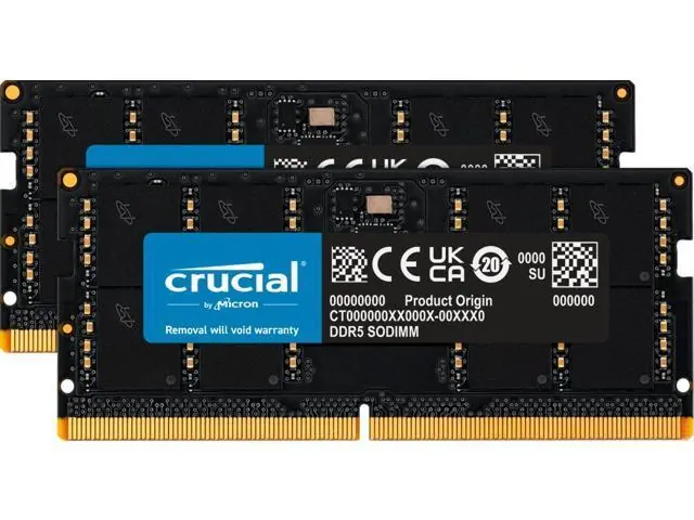 Crucial CT2K16G56C46S5: 32GB Kit (2x16GB), DDR5-5600, 262-Pin SODIMM
