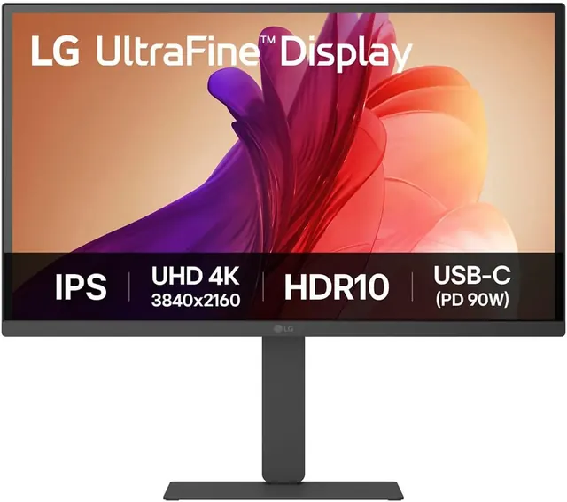 LG 27U730A-B: 27-inch 4K UHD IPS Monitor, HDR10, USB-C 90W
