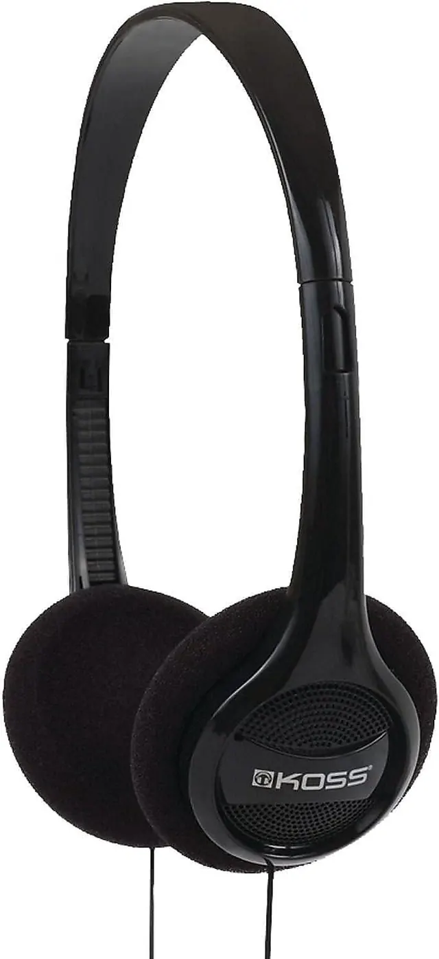 Koss KPH7 Lightweight Portable Headphone, Black - Wired 3.5 mm, 32 Ohms
