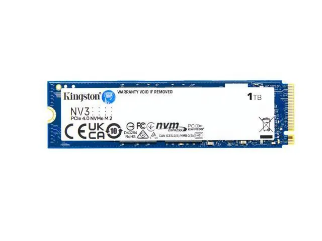 Kingston NV3: 1TB, PCIe 4.0 x4 NVMe, M.2 2230 Internal SSD