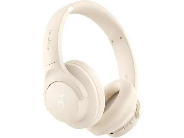 soundcore by Anker Q20i Hybrid Active Noise Cancelling Wireless Over-Ear Bluetooth Headphones - White