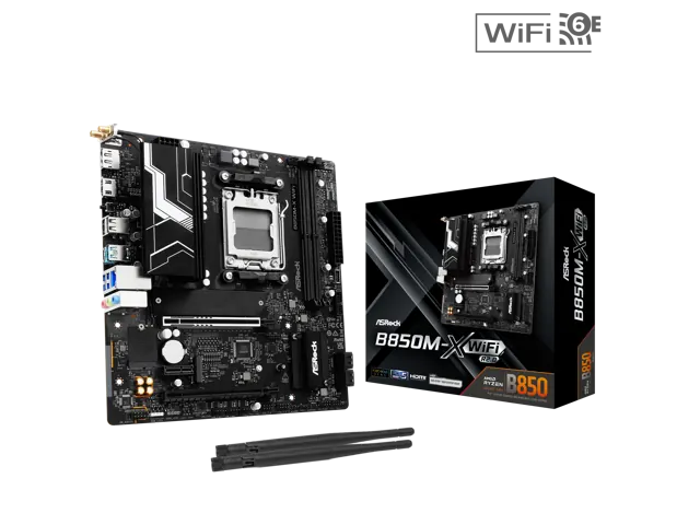ASRock B850M-X WiFi R2.0: Micro ATX, AM5, DDR5, Wi-Fi 6E