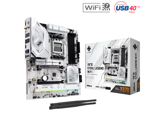 ASRock X870 Steel Legend WiFi: ATX, AM5, Wi-Fi 7