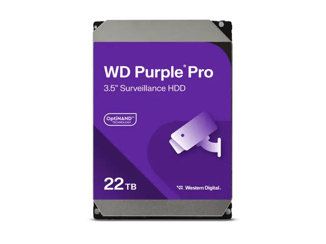 Western Digital WD Purple Pro WD221PURP: 22TB, 7200 RPM, 3.5-inch SATA HDD