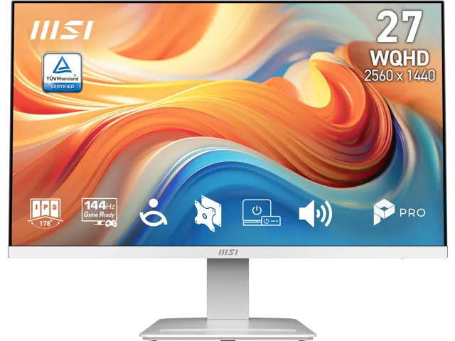 MSI PRO MP273QW E14: 27-inch WQHD, 144Hz, White