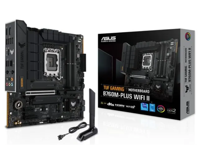 ASUS TUF Gaming B760M-PLUS WIFI II: Micro ATX, LGA 1700, DDR5, WiFi 6E