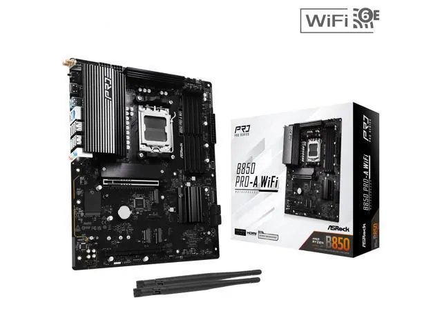 ASRock B850 PRO-A WiFi: ATX, AM5, DDR5, Wi-Fi 6E