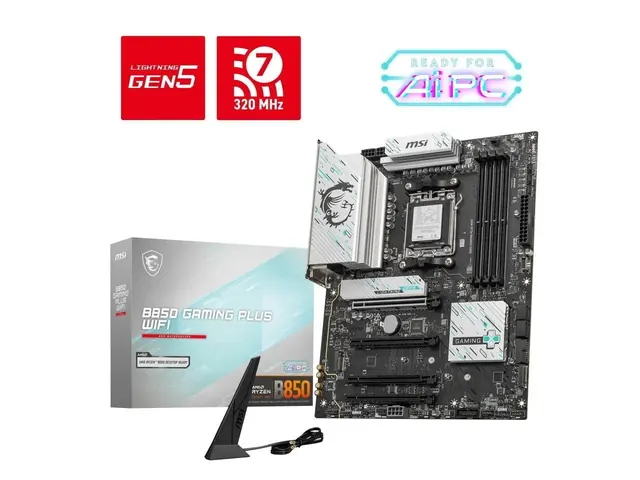 MSI B850 GAMING PLUS WIFI: ATX, DDR5, Wi-Fi, AMD Ryzen 8000/7000 Support
