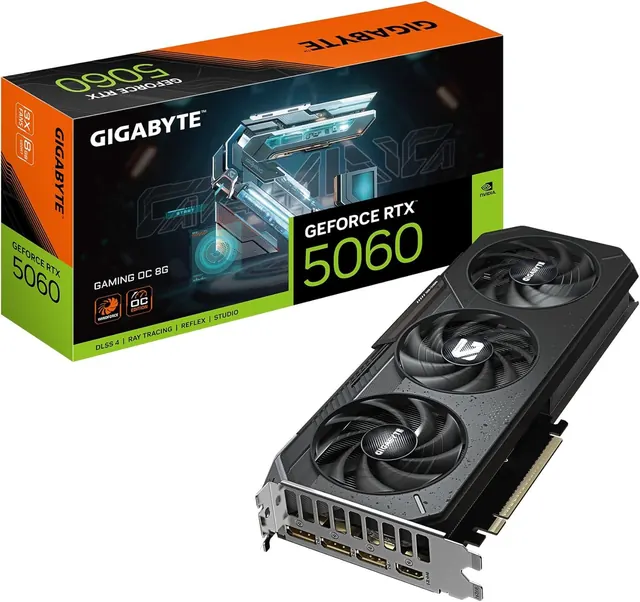 Gigabyte GeForce RTX 5060 GAMING OC: 8GB GDDR7, PCIe 5.0, GV-N5060GAMING OC-8GD