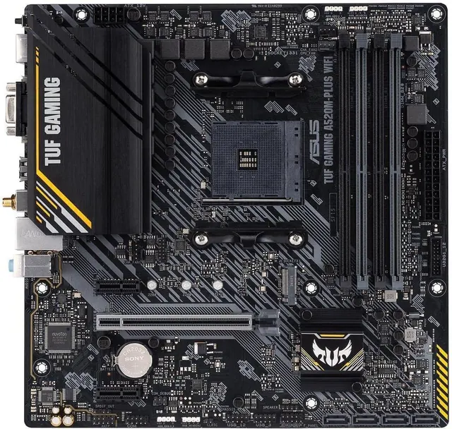 ASUS TUF GAMING A520M-PLUS WIFI: AM4, microATX, 802.11ac Wi-Fi