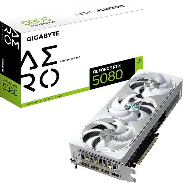 Gigabyte GeForce RTX 5080 AERO OC SFF: 16GB GDDR7, PCIe 5.0, 256-bit
