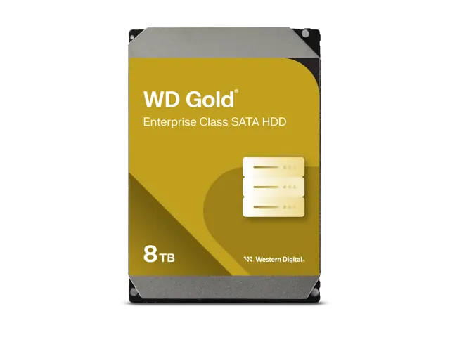 Western Digital WD Gold WD8005FRYZ: 8TB, 3.5-inch HDD, Gold