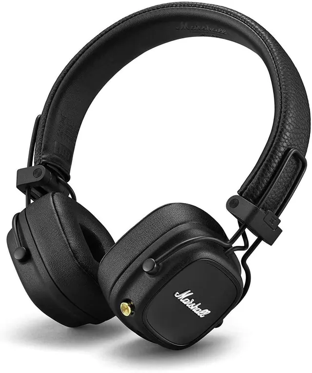 Marshall Major IV Bluetooth Over-Ear Headphones - Black, 80 Hours