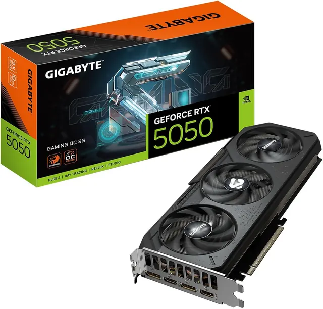 Gigabyte GeForce RTX 5050 GAMING OC: 8GB GDDR6, 128-bit, WINDFORCE Cooling