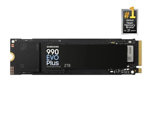 Samsung 990 EVO Plus: 2TB, M.2 2280, PCIe 4.0 x4 / PCIe 5.0 x2 SSD