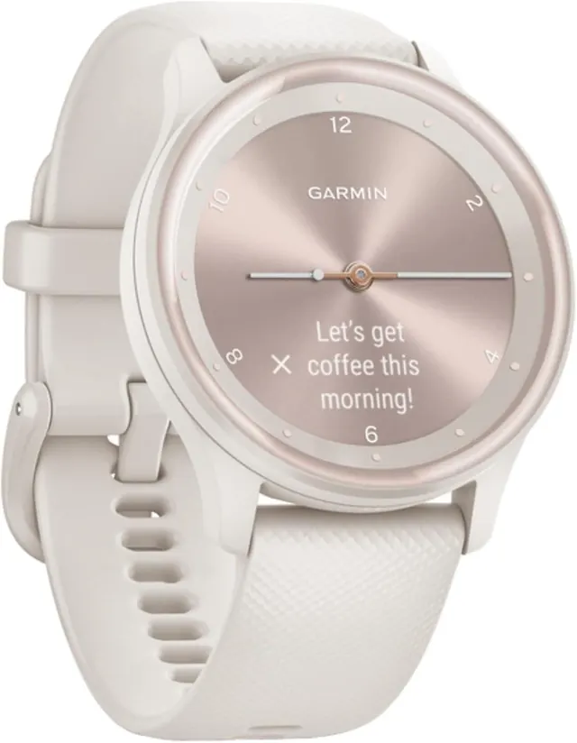 Garmin vivomove Sport Hybrid Smartwatch with 40 mm OLED Touchscreen - White