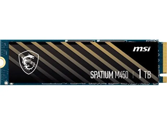 MSI SPATIUM M450: 1TB, M.2 2280, PCIe 4.0 x4 NVMe SSD