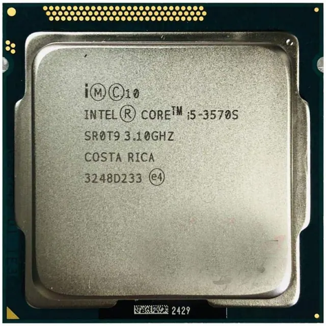 Intel Core i5-3570S: 3.1 GHz, Quad-Core, 6 MB Cache, LGA 1155
