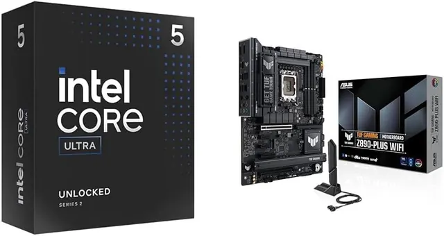 ASUS TUF Gaming Z890-PLUS WiFi: ATX, DDR5, Wi-Fi 7, 4x M.2