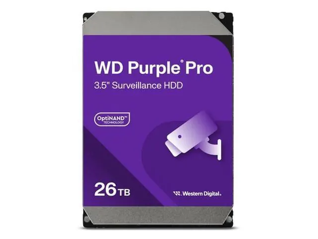 Western Digital WD Purple Pro: 26TB, 3.5-inch, SATA 6 Gb/s, 512MB Cache, WD260PURP