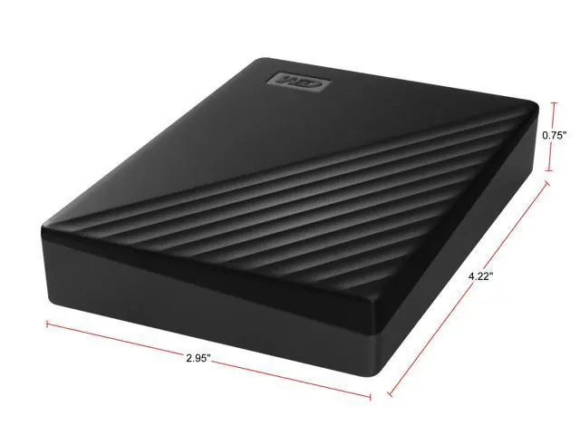 WD My Passport: 4TB, Black, Portable External Hard Drive