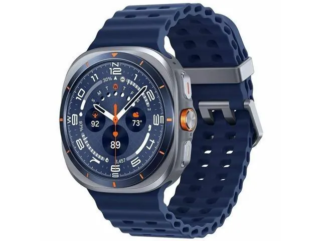 Samsung Galaxy Watch Ultra (2025) 47mm with Medium/Large Marine Band - Titanium Blue