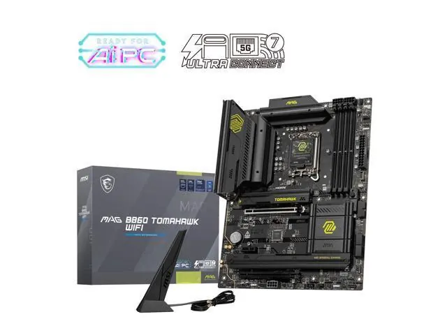 MSI MAG B860 TOMAHAWK WIFI: ATX, Intel B860, DDR5 9200+ MT/s, Wi-Fi 7