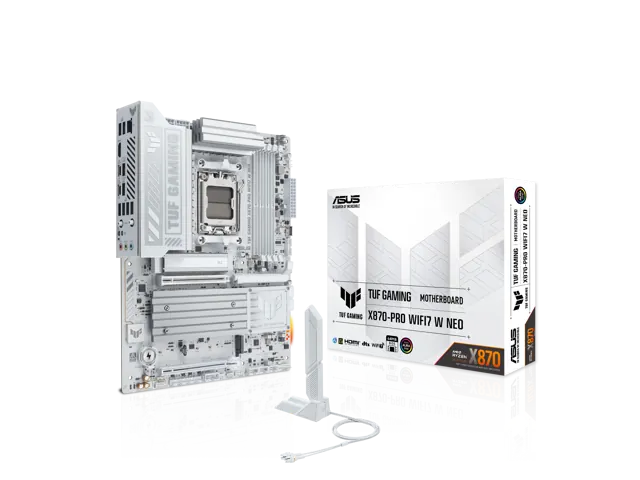 ASUS X870-PRO WIFI7 W NEO: ATX, AMD AM5, WiFi 7, 5Gb Ethernet