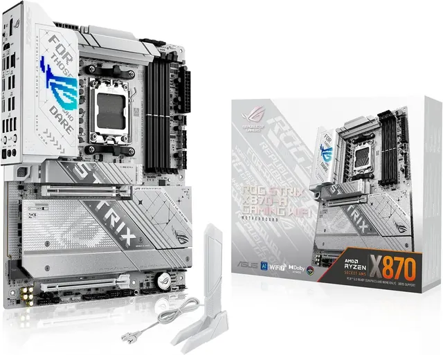 ASUS ROG Strix X870-A Gaming WiFi: ATX, AMD AM5, Wi-Fi 7, PCIe 5.0