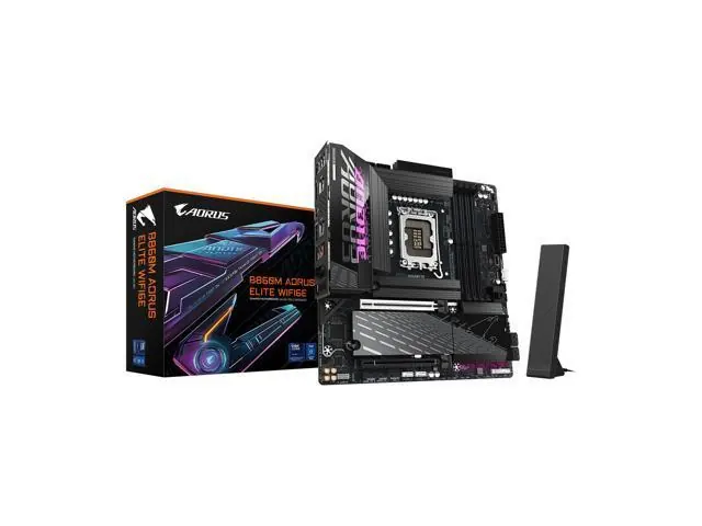 Gigabyte B860M AORUS ELITE WIFI6E: Micro ATX, DDR5, PCIe 5.0, WiFi 6E