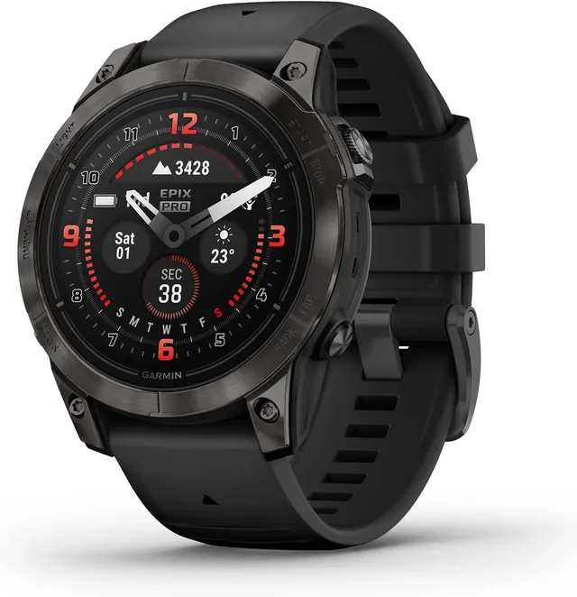 Garmin epix Pro (Gen 2) Sapphire Edition, 47mm, AMOLED Display, Sapphire Lens, Titanium Bezel
