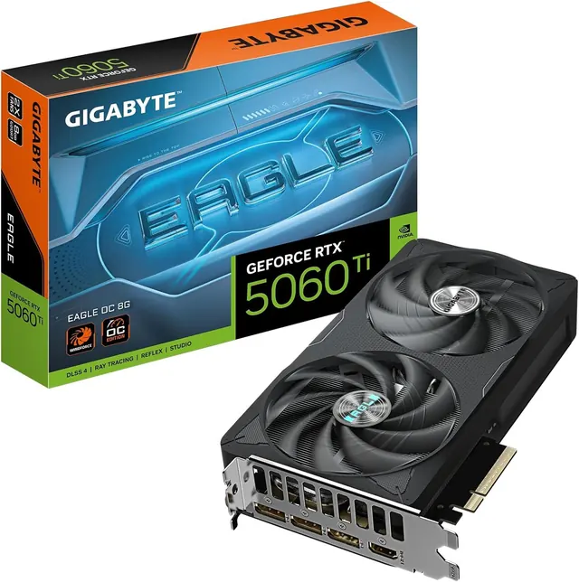 Gigabyte GeForce RTX 5060 Ti EAGLE OC: 8GB GDDR7, PCIe 5.0, GV-N506TEAGLE OC-8GD