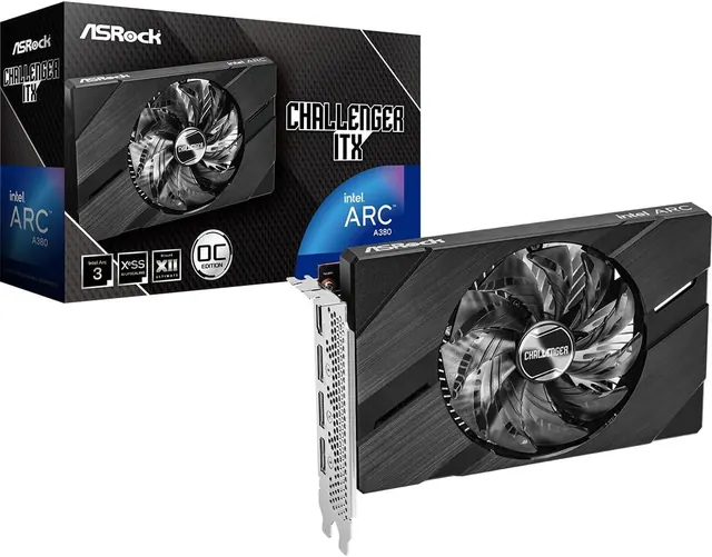 ASRock Intel Arc A380 Challenger OC: 6GB GDDR6, ITX, 2250MHz